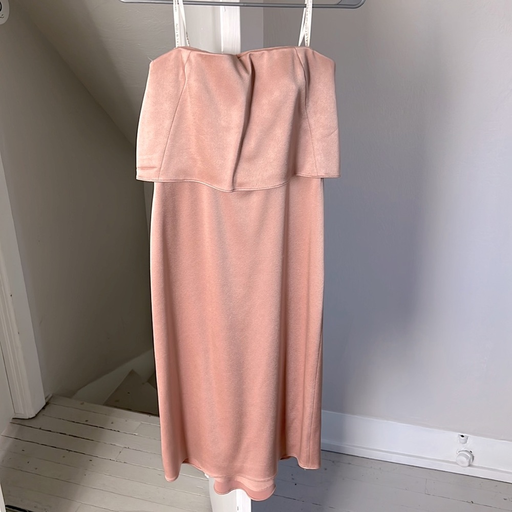 Halston Heritage cocktail satin dress
